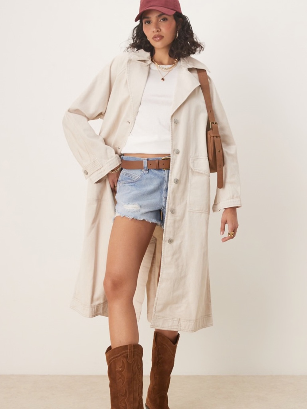 Free people Perry Washed Cotton Trench Coat